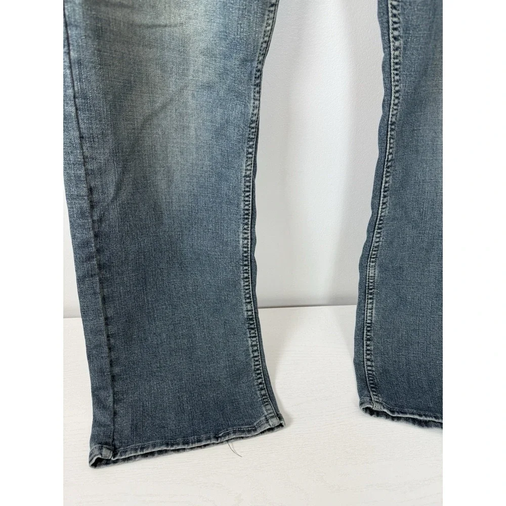 Mens Signature By Levi Strauss & Co. Blue Denim Jeans S61 Relaxed Fit Size 34x32